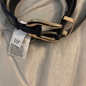 NWT GAP Black Belt with Gold Buckle